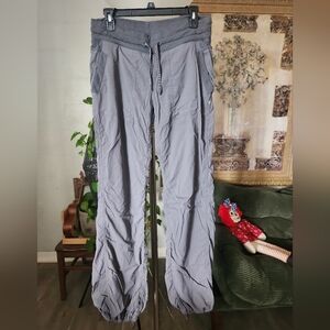 Lululemon Pre-owned Gray Ruched Drawstring Pants Size 8